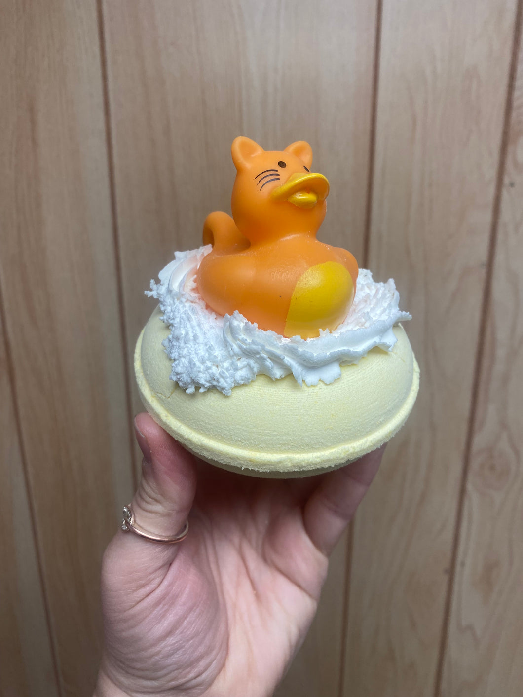 Cat Rubber Duckie Bubble Bath Bomb.